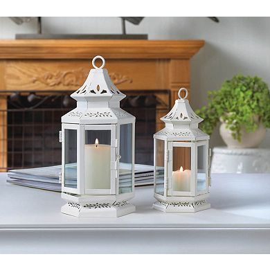 Victorian Style Candle Lantern - 8 inches