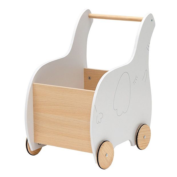 Wooden kids 2024 shopping cart