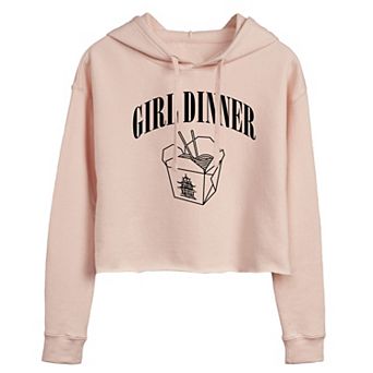 Juniors' Girl Dinner Chinese Takeout Graphic Hoodie