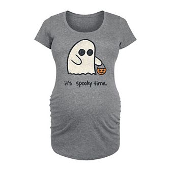 Maternity Its Spooky Time Halloween Graphic Tee