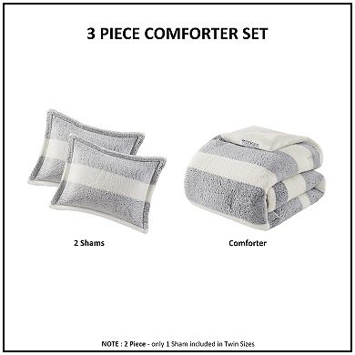Madison Park Hollis Sherpa Midweight Comforter Set