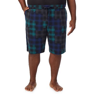 Big & Tall Cuddl Duds 2-Pack French Terry Pajama Shorts Set