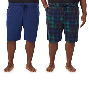 Big & Tall Cuddl Duds® 2-Pack French Terry Pajama Shorts Set