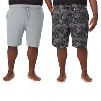 Big & Tall Cuddl Duds® 2-Pack French Terry Pajama Shorts Set