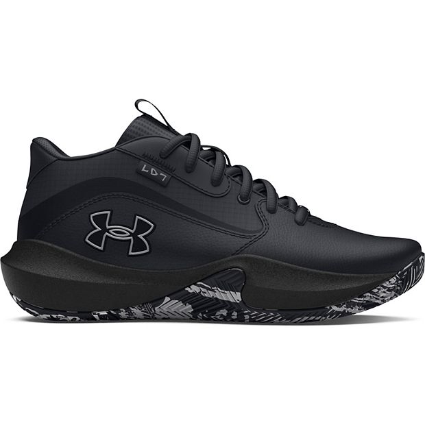 Youth Lockdown 7 Basketball Shoes Black 6 Under Armour