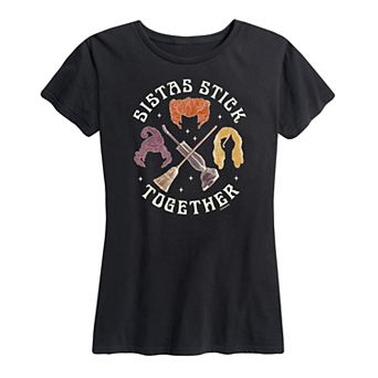 Disney's Hocus Pocus Women's Sistas Stick Together Graphic Tee