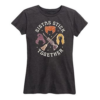 Disney's Hocus Pocus Women's Sistas Stick Together Graphic Tee