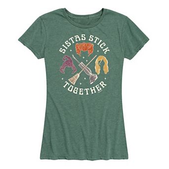 Disney's Hocus Pocus Women's Sistas Stick Together Graphic Tee