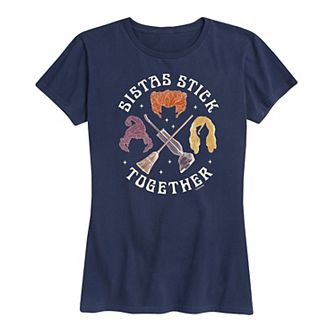 Disney's Hocus Pocus Women's Sistas Stick Together Graphic Tee