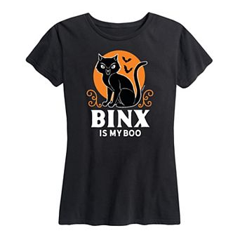 Disney's Hocus Pocus Women's Binx Is My Boo Graphic Tee