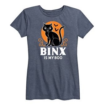 Disney's Hocus Pocus Women's Binx Is My Boo Graphic Tee