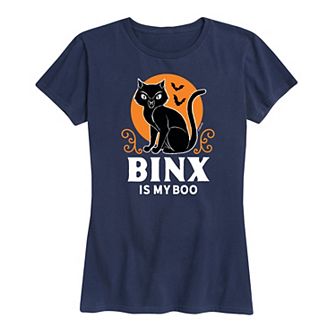 Disney's Hocus Pocus Women's Binx Is My Boo Graphic Tee