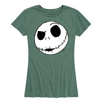 Disney's Nightmare Before Christmas Women's Jack Face Graphic Tee