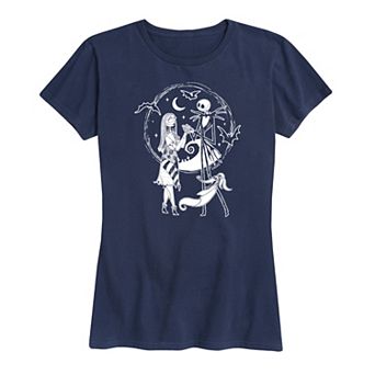 Disney's Nightmare Before Christmas Women's Jack Sally Zero Graphic Tee