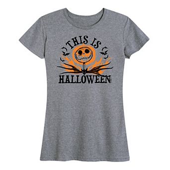 Disney's The Nightmare Before Christmas Jack Skellington Juniors' This is Halloween Graphic Tee