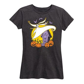 Disney's The Nightmare Before Christmas Zero Juniors' Halloween Graphic Tee