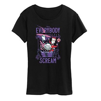 Disney's Nightmare Before Christmas Women's Everybody Scream Graphic Tee