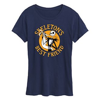 Disney's Nightmare Before Christmas Women's Skeleton's Best Friend Graphic Tee