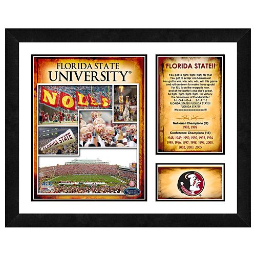 Florida State Seminoles Milestones and Memories Framed Wall Art