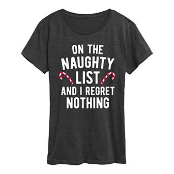 Women's On The Naughty List Graphic Tee