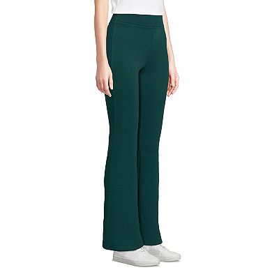 Women's Lands' End High Rise Serious Sweats Fleece Lined Bootcut Pants