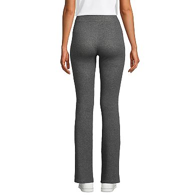 Women's Lands' End High Rise Serious Sweats Fleece Lined Bootcut Pants
