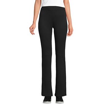 Women's Lands' End High Rise Serious Sweats Fleece Lined Bootcut Pants
