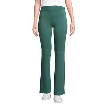 Women's Lands' End High Rise Serious Sweats Fleece Lined Bootcut Pants