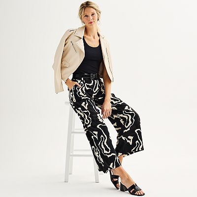 Women's Nine West Soft Pull-On Wide Leg Pants