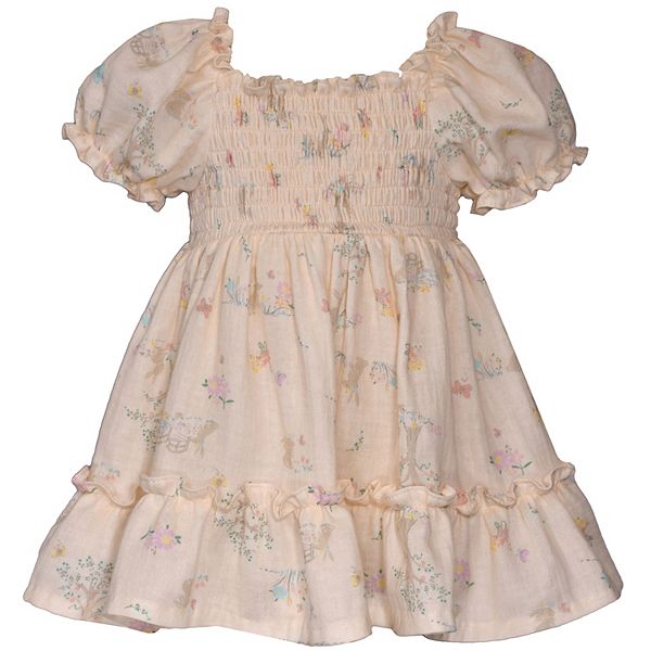 Baby & Toddler Girl Bonnie Jean Smocked Bunny Print Dress Baby & Toddler Girl Bonnie Jean Smocked Bunny Print Dress
