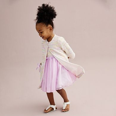 Baby & Toddler Girl Bonnie Jean Dress & Boucle Coat Set