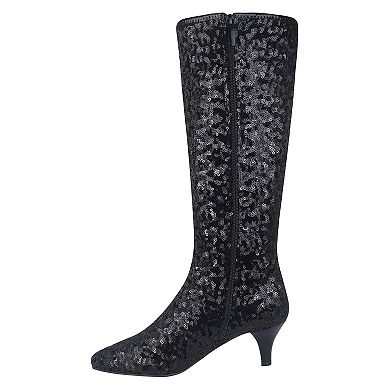 Impo Namora Women's Sequin Over-the-Knee Stretch Boots