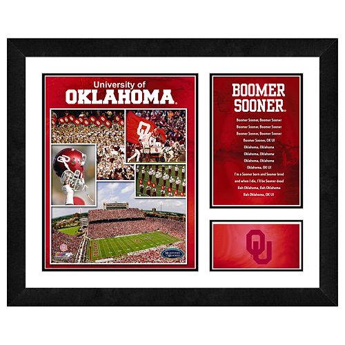 Oklahoma Sooners Milestones and Memories Framed Wall Art