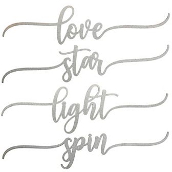 National Tree Company 10" Hannukah Place Setting Words