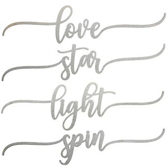 National Tree Company 10" Hannukah Place Setting Words