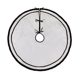 National Tree Company HGTV 52" Black & White Tree Skirt