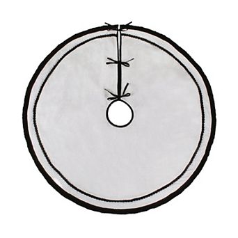 National Tree Company HGTV 52" Black & White Tree Skirt