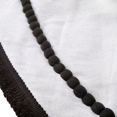 National Tree Company HGTV 52" Black & White Tree Skirt