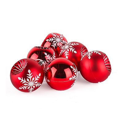 National Tree Company First Traditions Set of 6 Red Bauble Ornaments