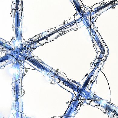 National Tree Company 20" & 24" Ice Crystal Snowflake