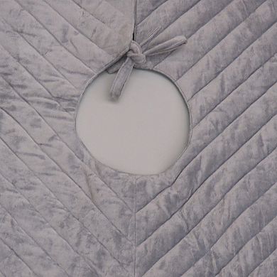 National Tree Company HGTV 60-in. Quilted Velvet Tree Skirt