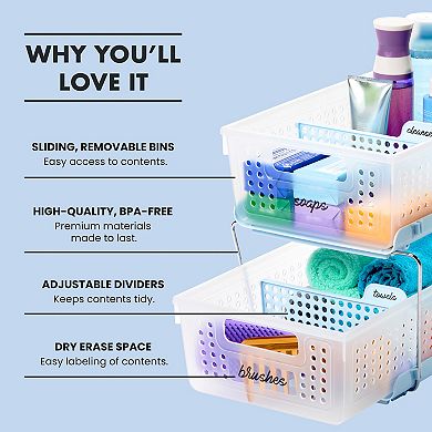 Madesmart Two Tier Organizer with Dividers