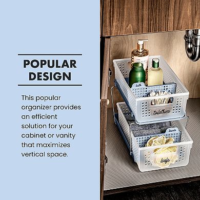 Madesmart Two Tier Organizer with Dividers