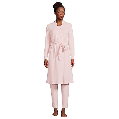 Women's Lands' End 3-pc. Robe, Pajama Tank Top & Pajama Pants Set