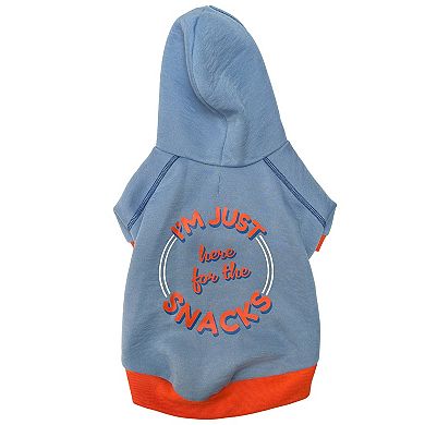 Woof I'm Just Here For The Snacks Pet Hoodie