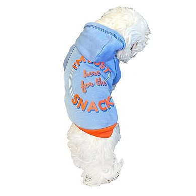Woof I'm Just Here For The Snacks Pet Hoodie