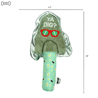 Woof Plush Shovel Dog Toy