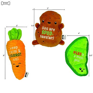 Woof 3-Pack Harvest Dog Toy
