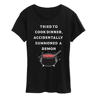 Women's Cook Summon Demon Graphic Tee