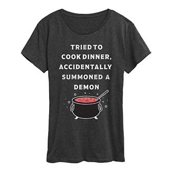 Women's Cook Summon Demon Graphic Tee